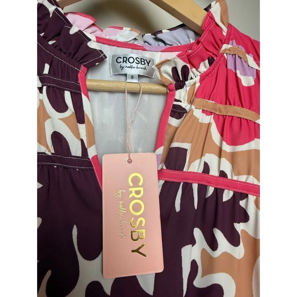 Crosby by Mollie Burch Bradley Mini Dress in Mod Poppy NWT Sz. S - Image 4