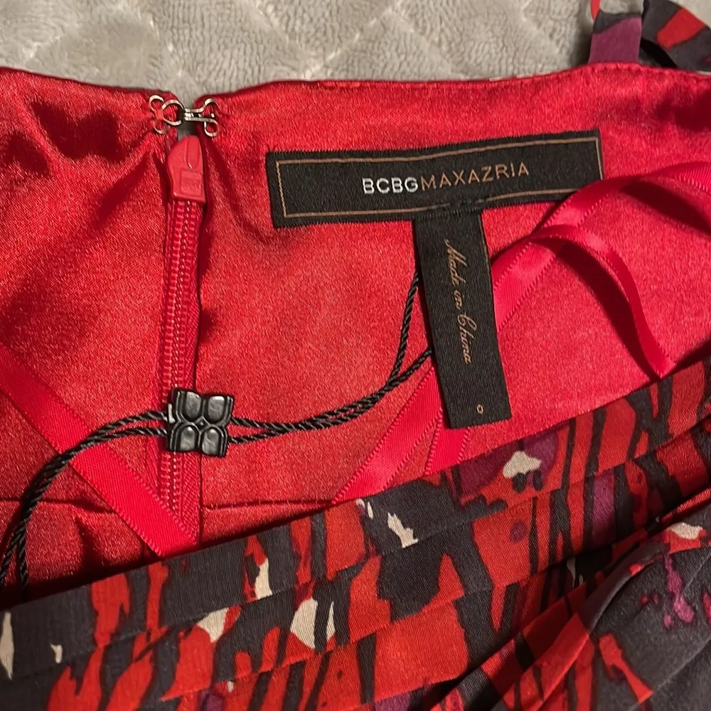 BCBG Maxazria Red Cocktail Dress - Image 6
