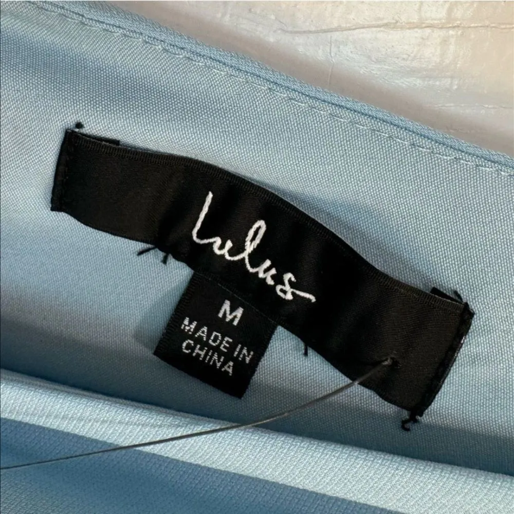 Lulus Darling Choice Light Blue Sleeveless Ruffled Mini Dress
Size Medium | NWT - Image 8