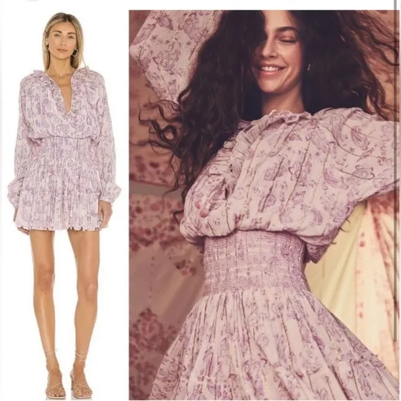 House of Harlow 1960- MEDIUM-  paisley dress - Image 2