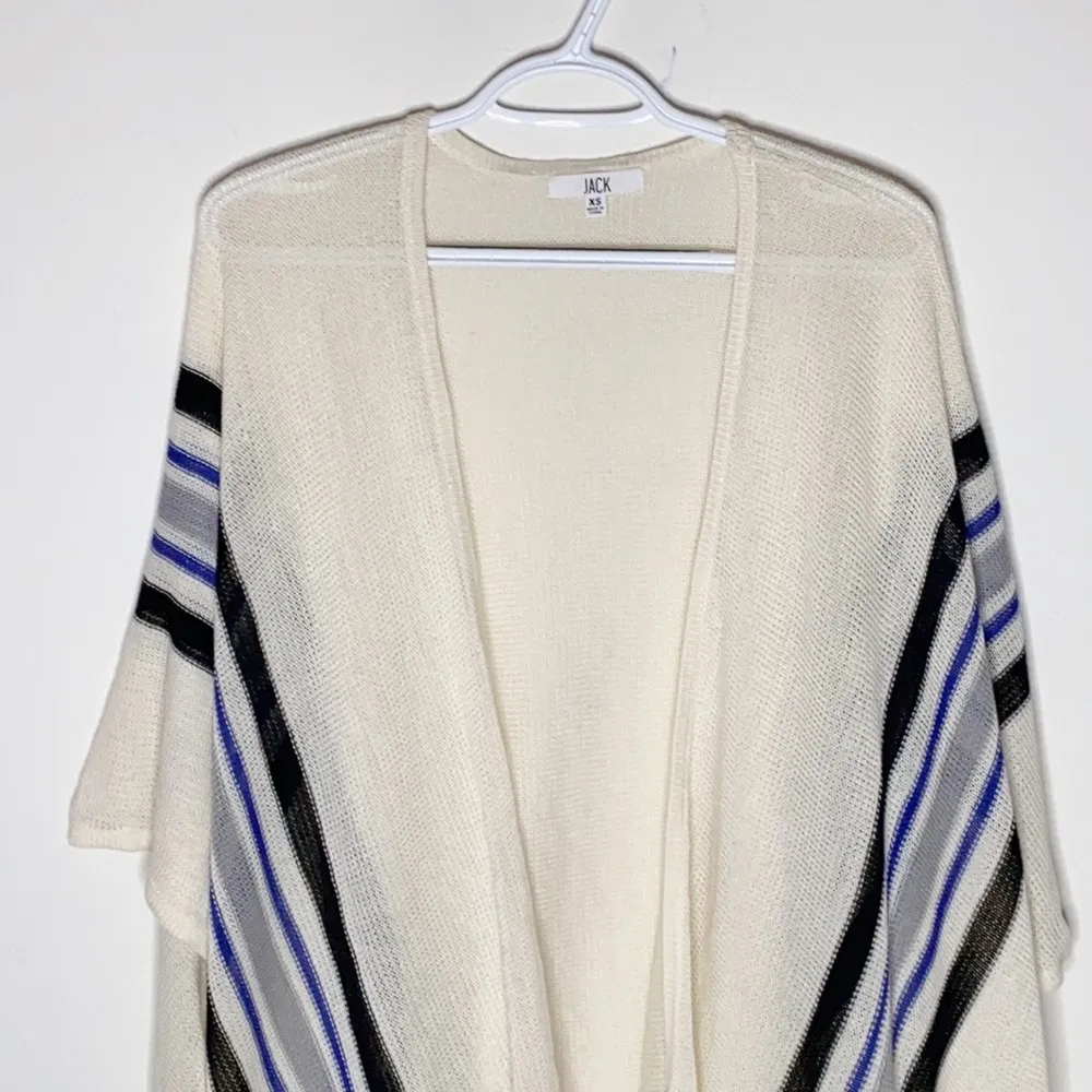 Jack by BB Dakota striped poncho wrap size XS - Image 3