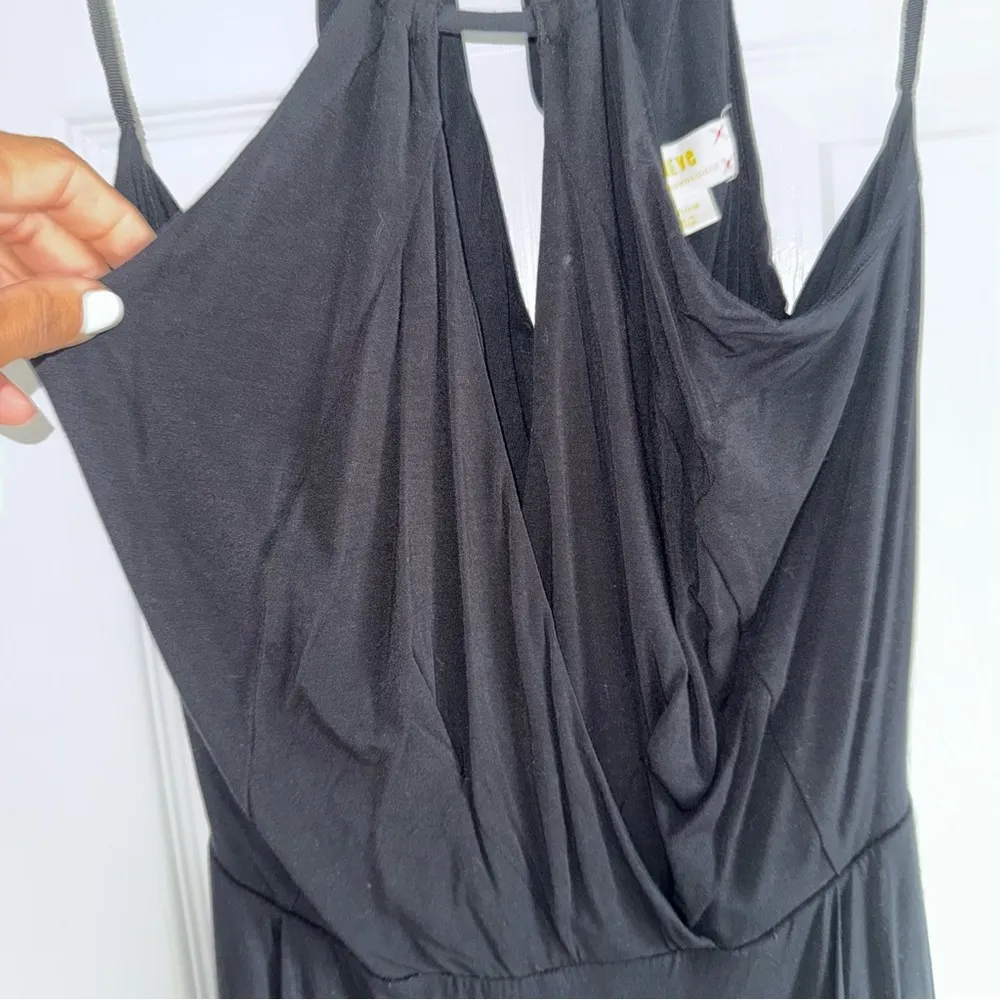 Maeve By Anthropology Sleeveless Black Jumpsuit Wide Leg Keyhole Medium - Image 8