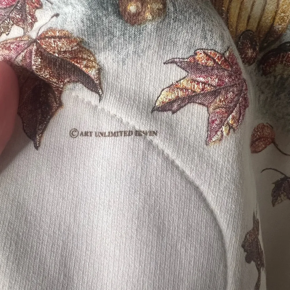 Vintage Art Unlimited Fall in Colorado Graphic Crewneck White Size XL - Image 4