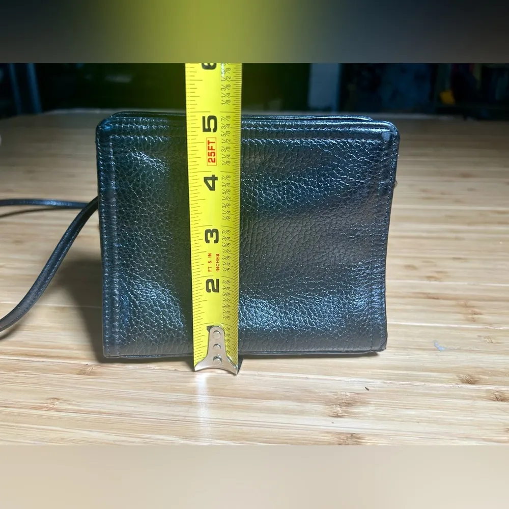 Vintage Anne Klein Pebbled Leather Crossbody Mini Purse - Image 11