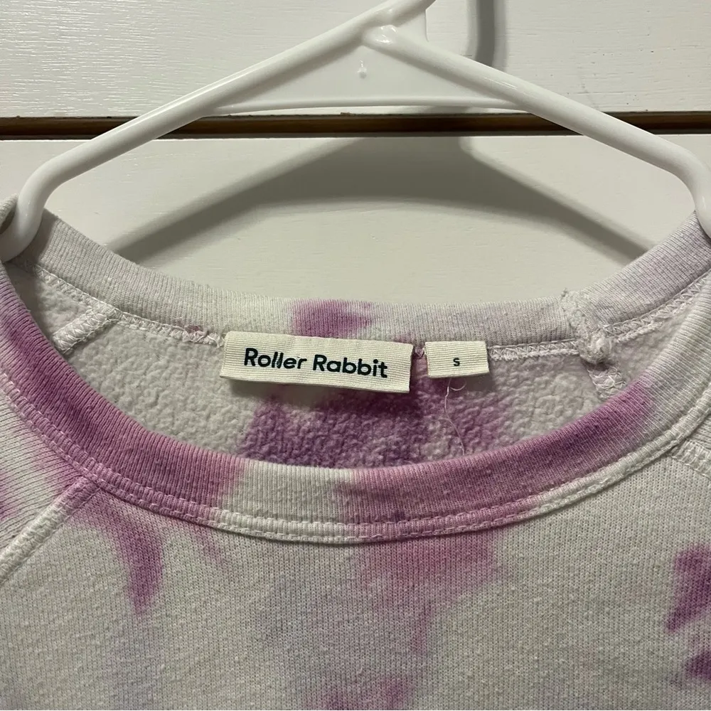 Roller Rabbit Top Tie Dye Monkey Crewneck Lavender - Image 6