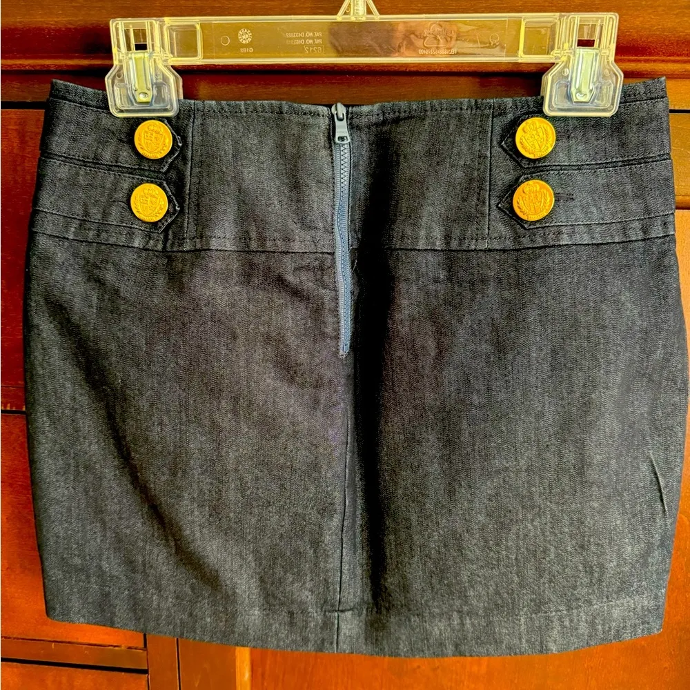 Dark Wash Denim Mini Skirt - Image 3