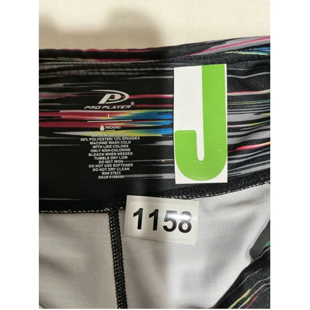 Woman’s Pro Player Large Capri Multi Color Moisture Wicking Active Capri - Image 3