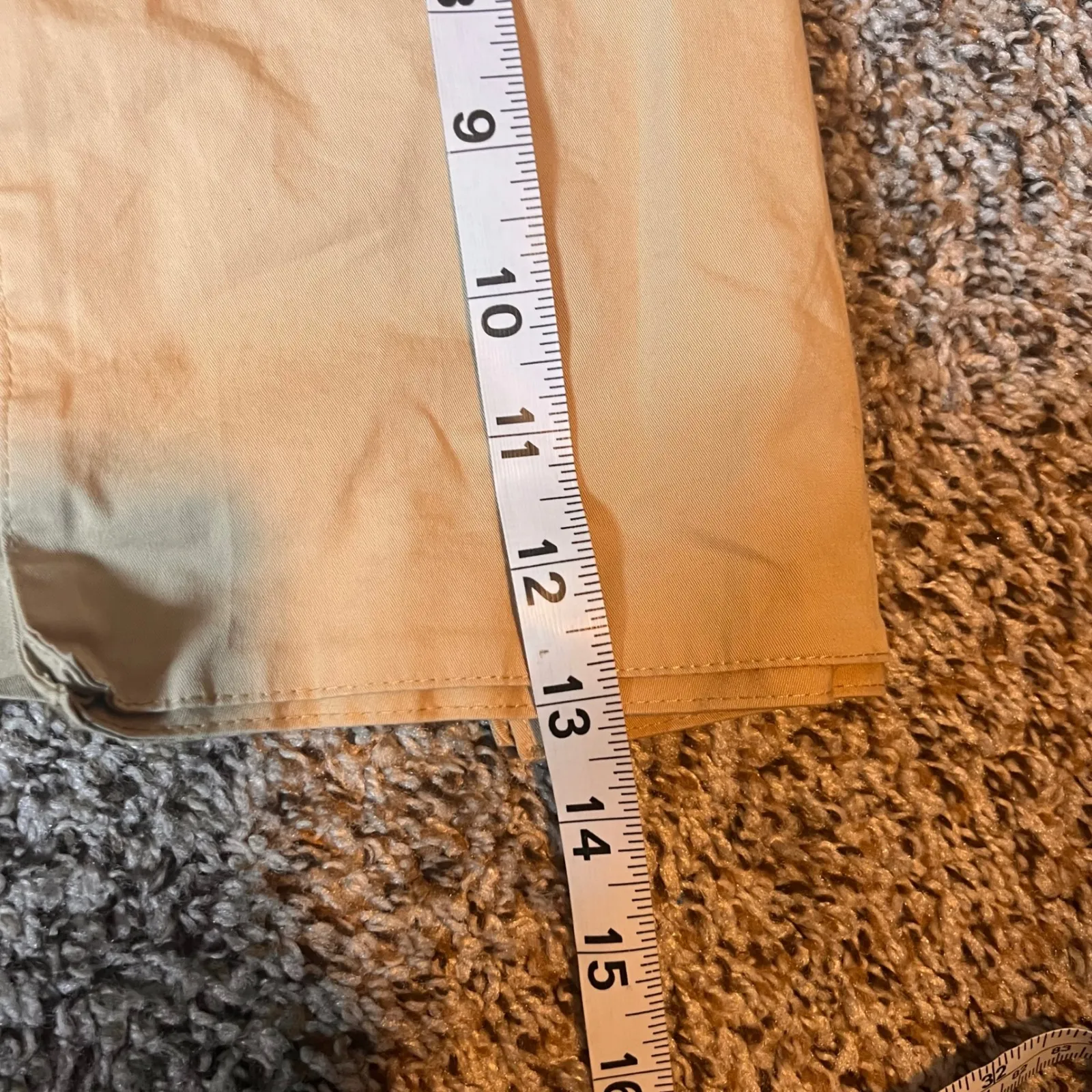 Zara Khaki Shorts High Waist Utility Pockets Casual Summer Large‎ - Image 5