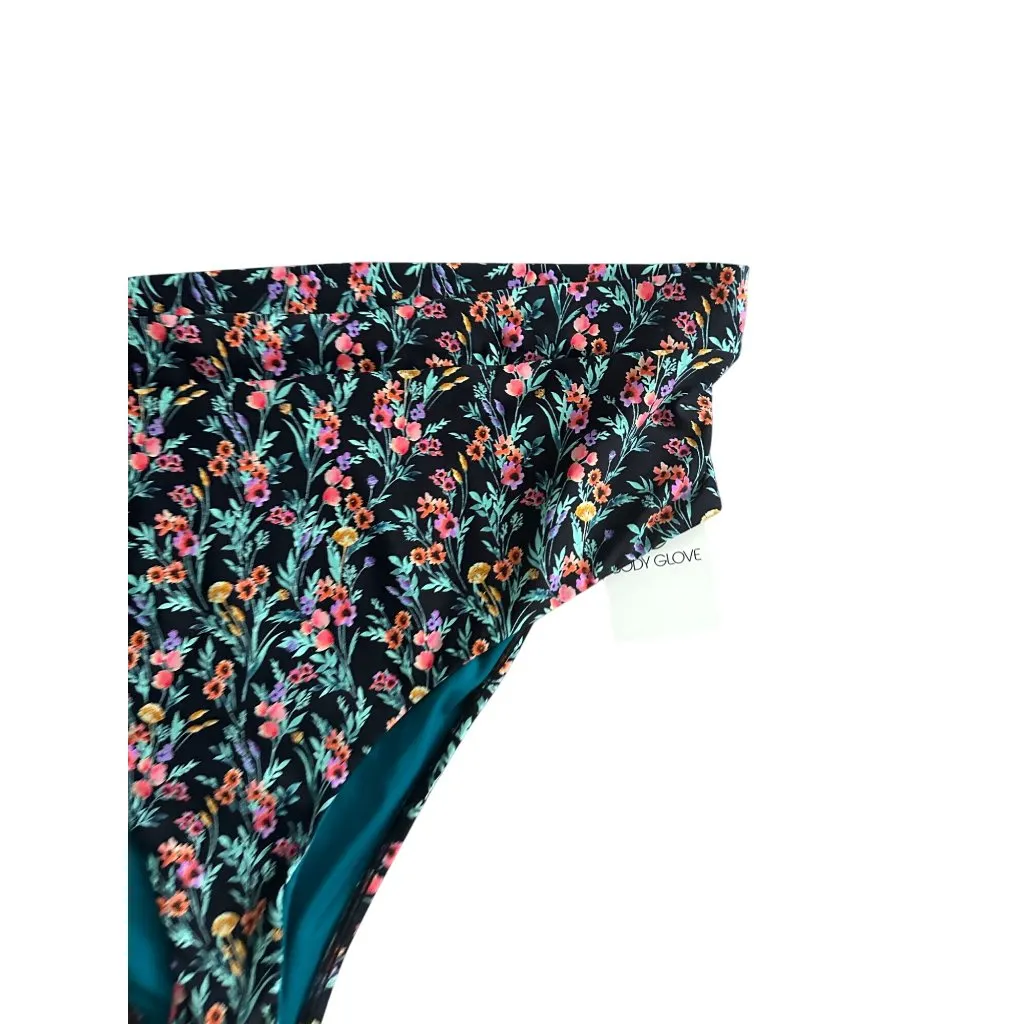 BODY GLOVE Floral Black Bikini Swim Bottoms Size 3X NEW NW T - Image 6