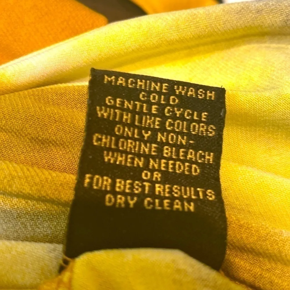 Essentials by ABS poly/ spandex multi colored dress w/spaghetti straps. Size 10 Brown - Image 8