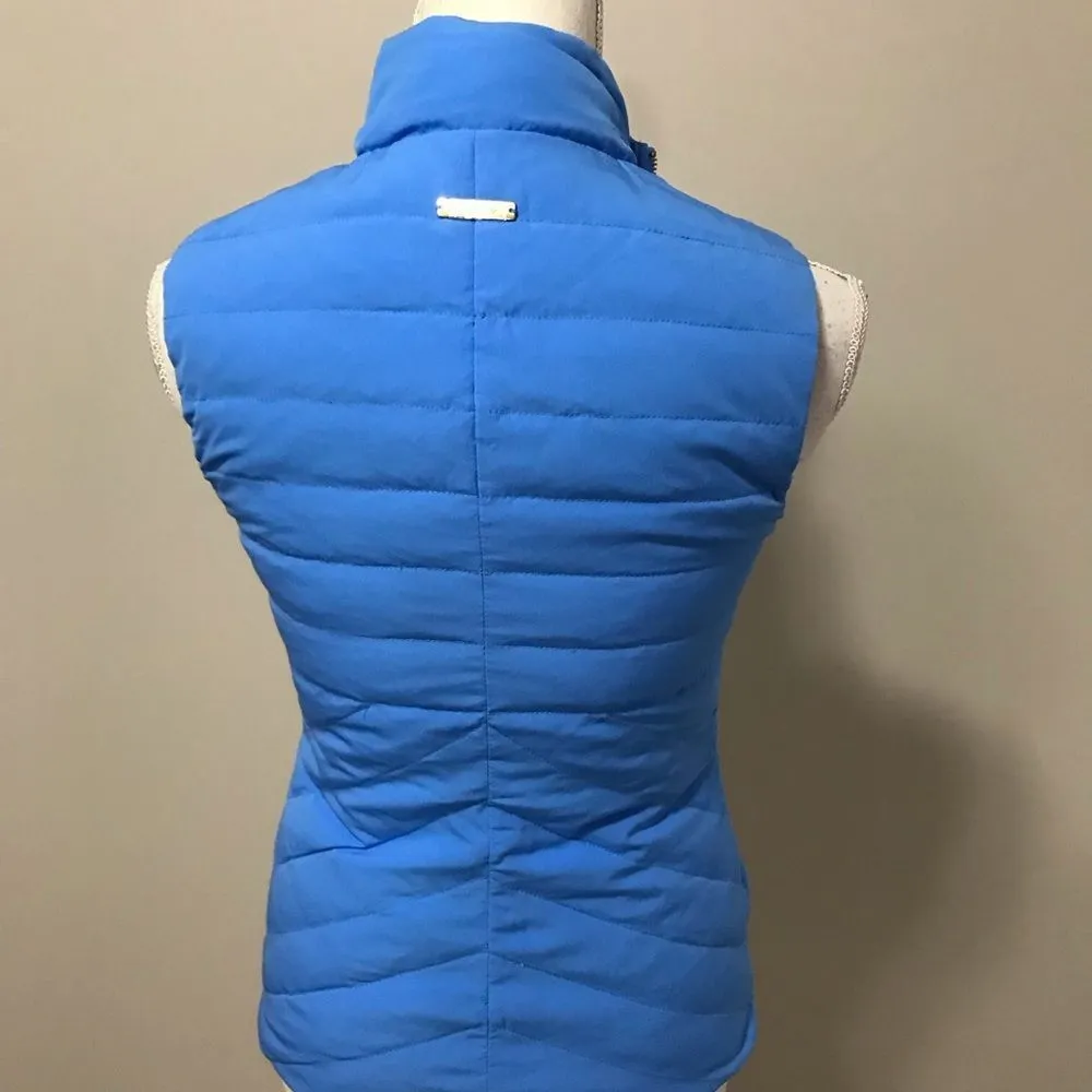 NWT LILLY PULITZER Deanne Reversible Down Vest Blue Thistle Tiger Queen - Image 11