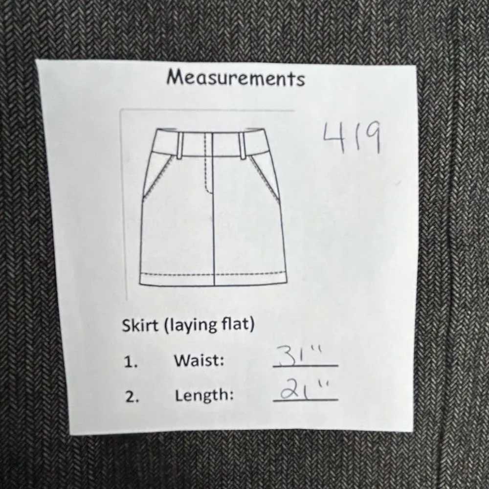 Banana Republic Women's Size 8 Gray Stretch Pencil Skirt Knee Length - Image 15