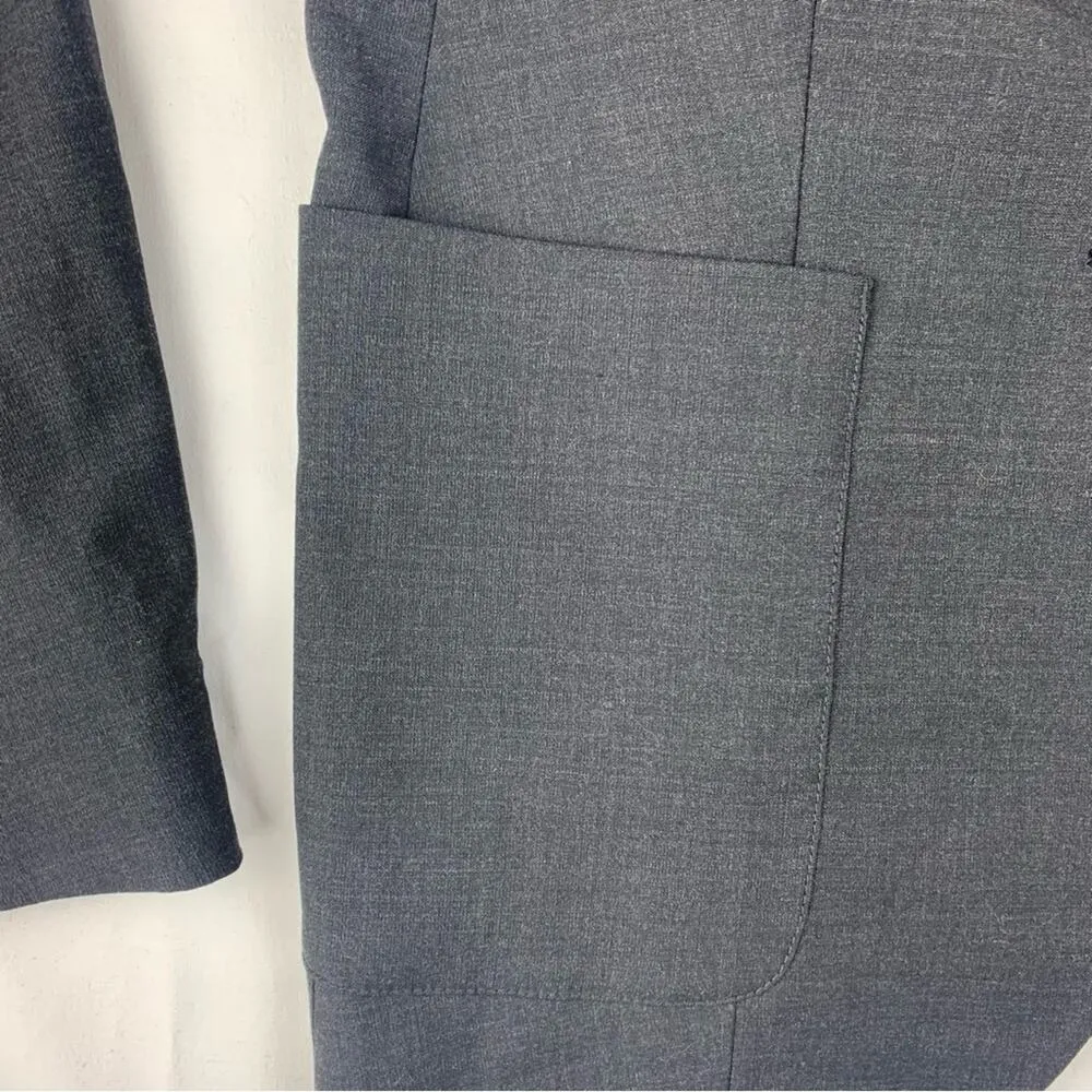 Talula women's 8 medium dark Charcoal Blazer revolve wool blend business - Image 11