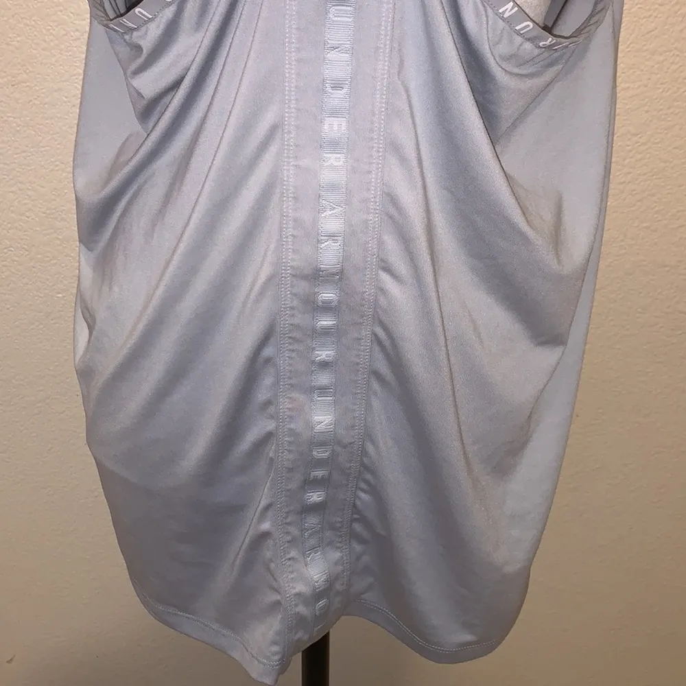 Under Armour grey racerback branded straps athletic tank top - Image 7