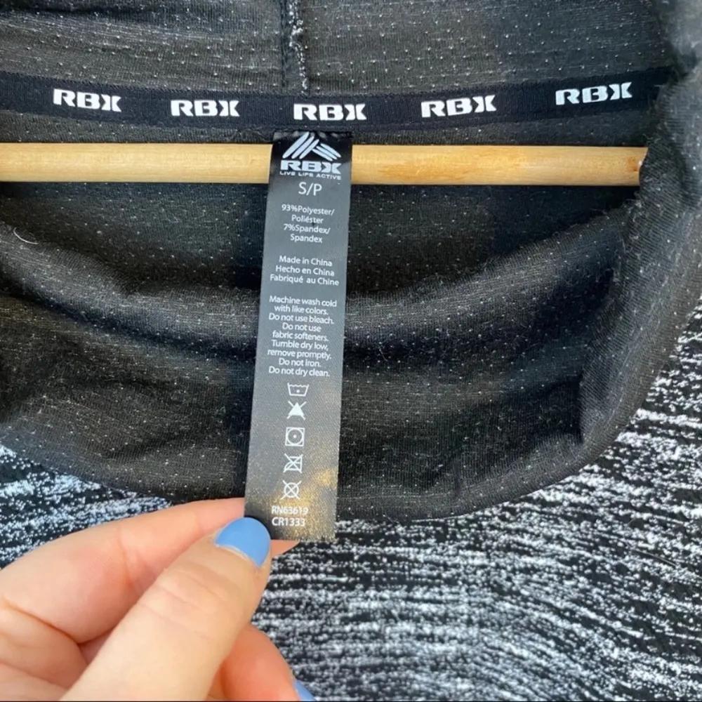 •RBX athletic cowl neck pullover NWT• Size S Black - Image 4