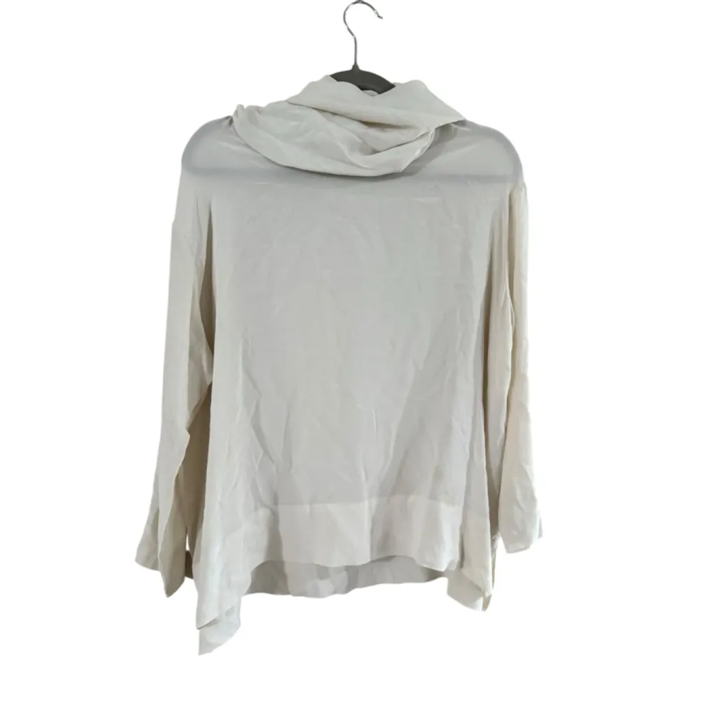 ottod'Ame Beige Silk Cowl Neck Blouse US 4 - Image 3