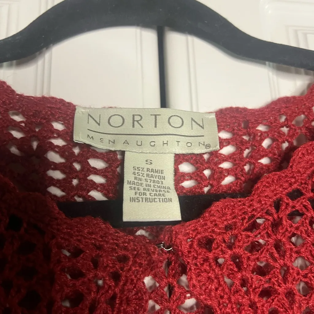 Vintage Seashell Open Knit Cardigan - Image 6