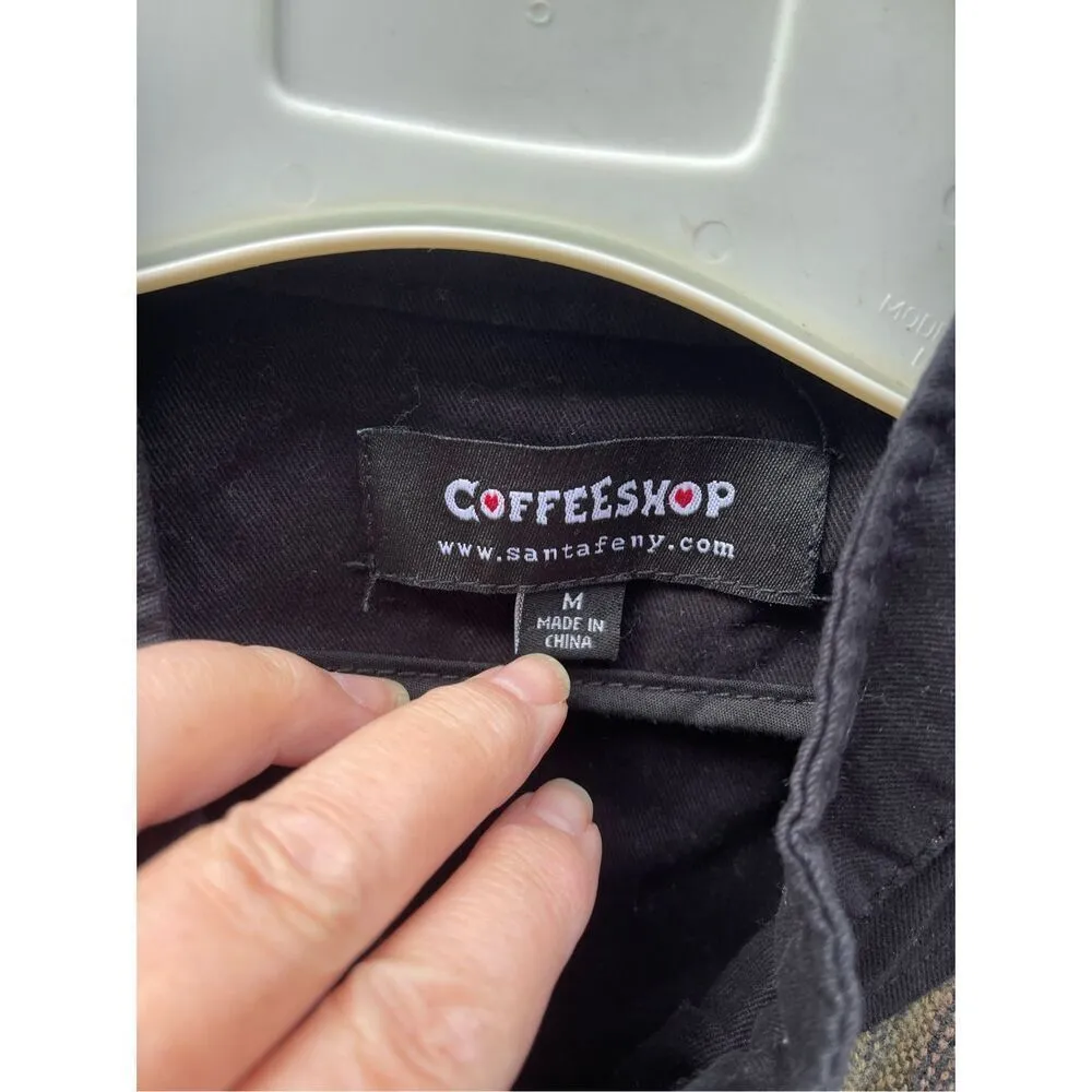 Coffeeshop size M 100% cotton Aztec print drawstring waist jacket. Black Size M - Image 6