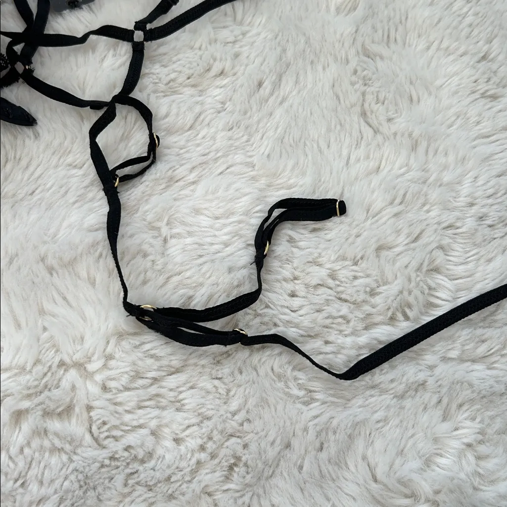 Mapale Black Four Piece Garter Straps Set Size undefined - Image 6