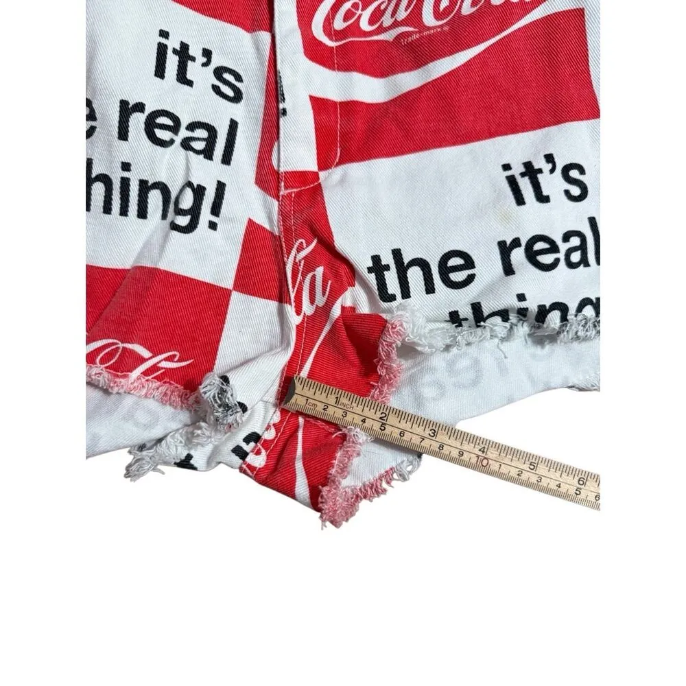 Vintage COCA COLA Womens Med IT'S THE REAL THING Denim Cut - Image 3