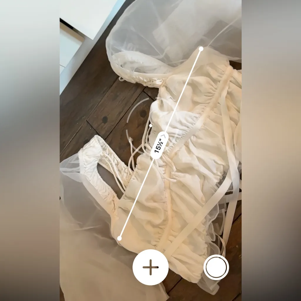 FOR LOVE & LEMONS Gabrielle Top white long sleeve revolve medium - Image 6