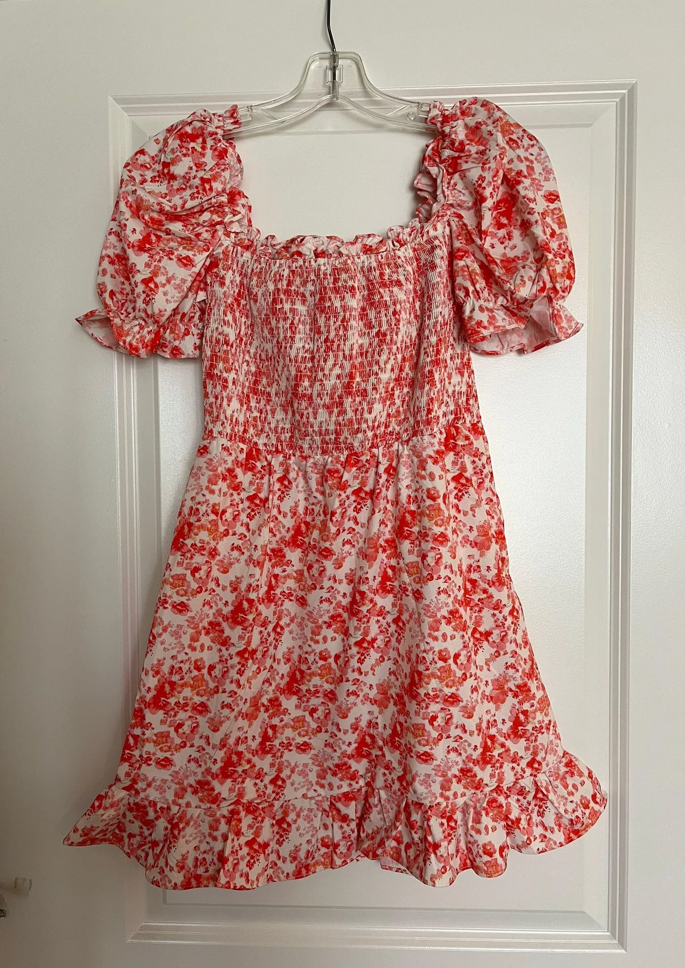 Pink Floral Dress Size M - Image 2