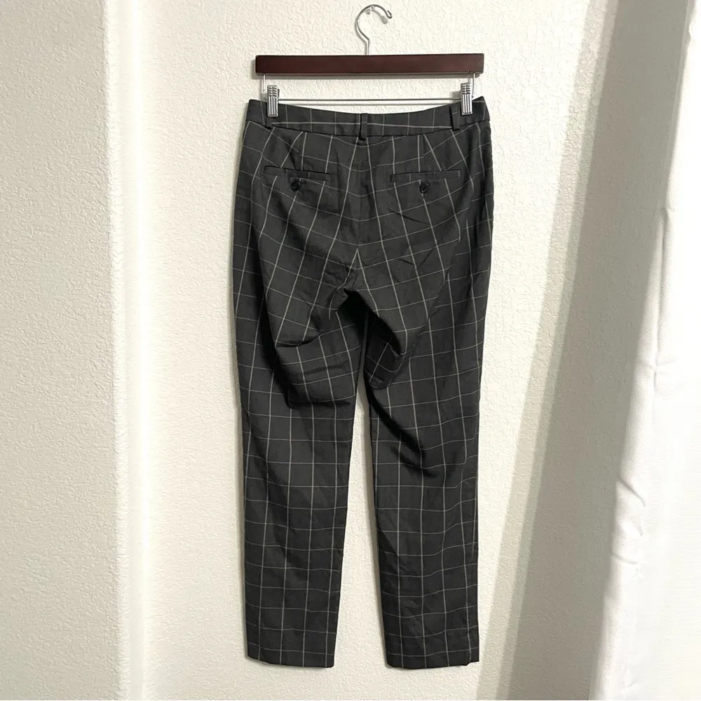 Banana Republic Womens Pants Slacks Gray Grid Avery Fit Career Size 6 Long - Image 2