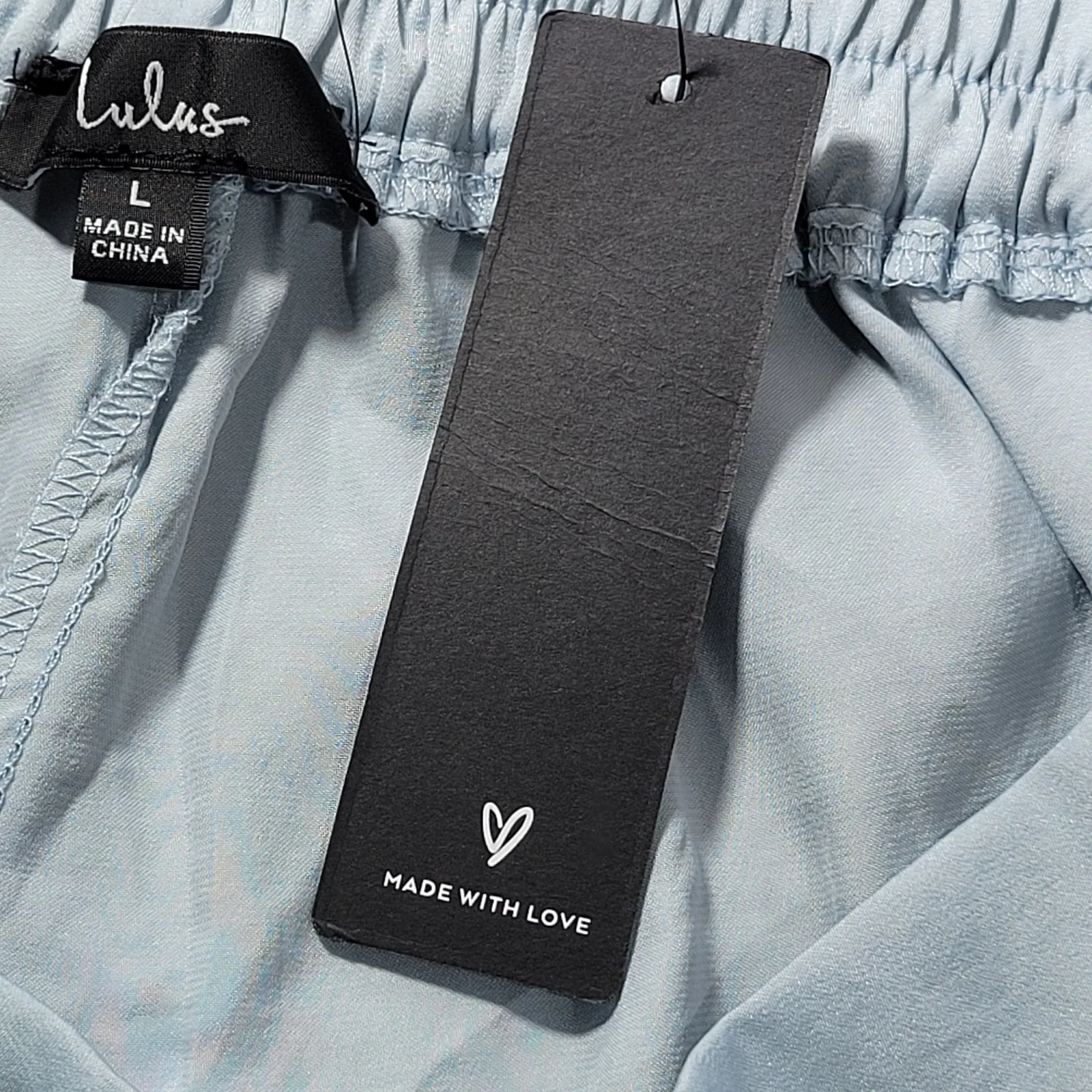 Lulus Light Blue Elastic Waist Polyester‎ Shorts Women's Size Large - Image 6