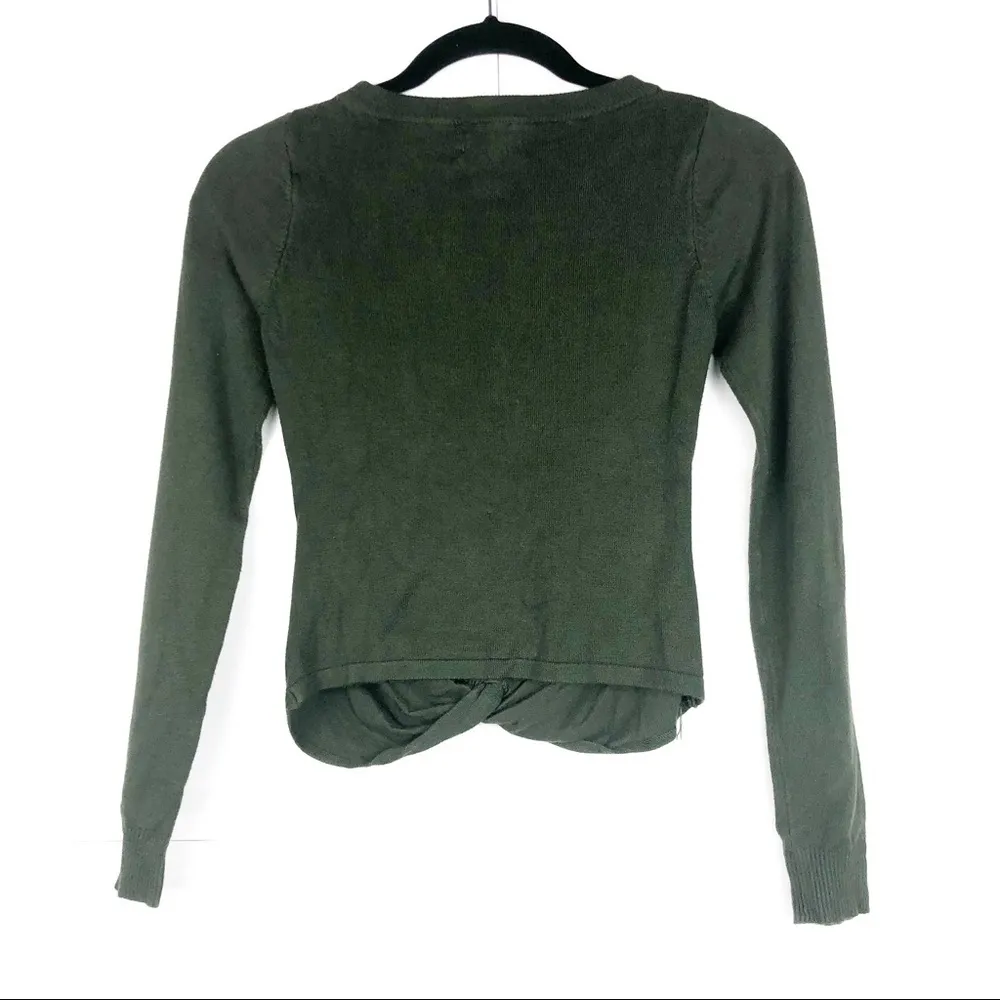 DREAMERS Green Twist Pullover Sweater Small - Image 5
