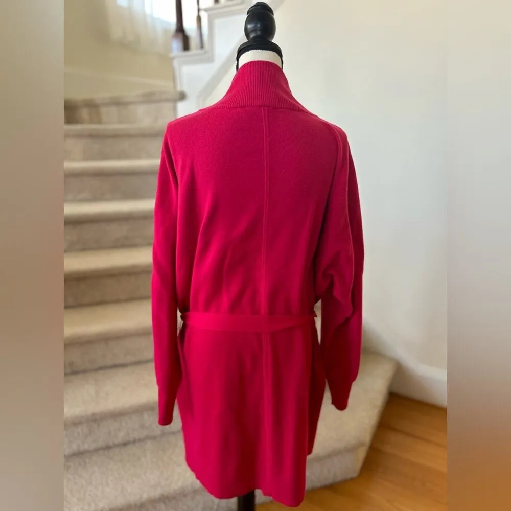 Daily Practice Anthropologie Hot Pink Knit Belted Mini Sweater Dress Size XL - Image 6