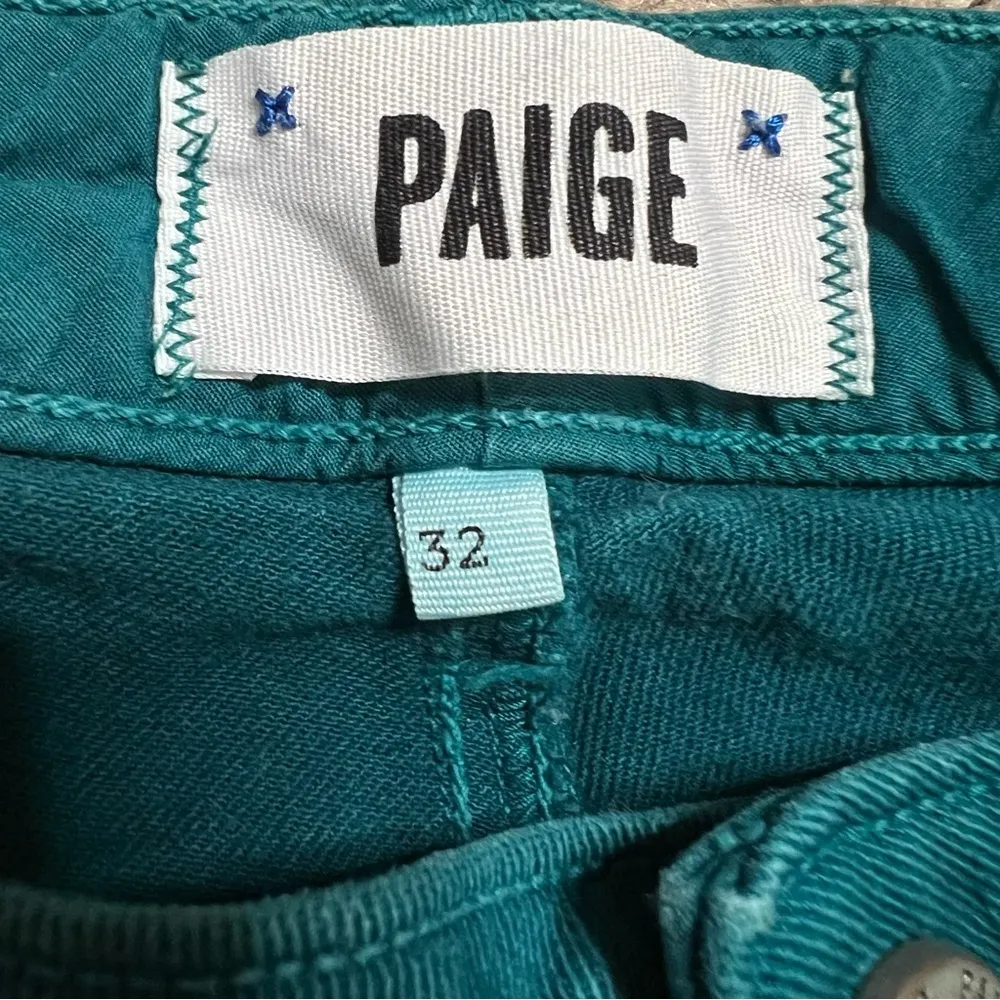 Paige Teal Skyline Ankle Peg Mid Rise Skinny Jeans Size 32 001-741849 - Image 5