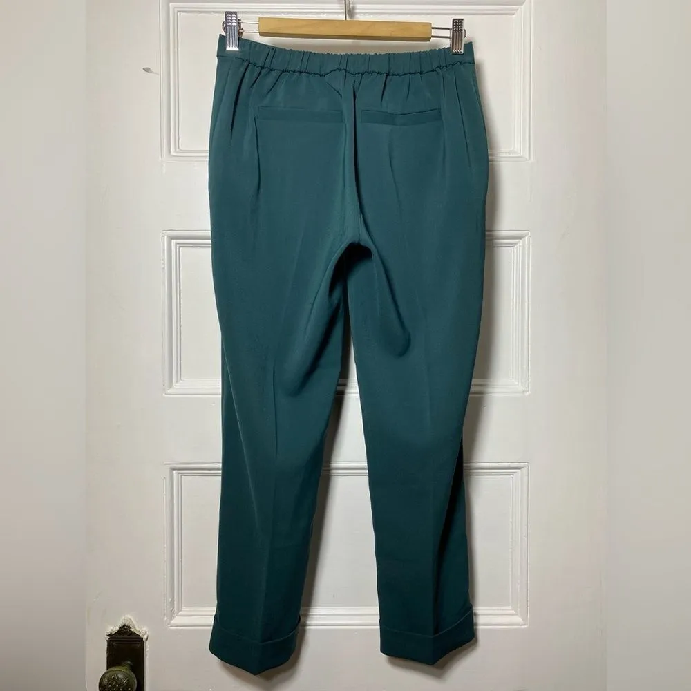 BROCHU WALKER The Westport Mid-Rise Straight Leg Pant in Forestry Green Sz XS - Image 8