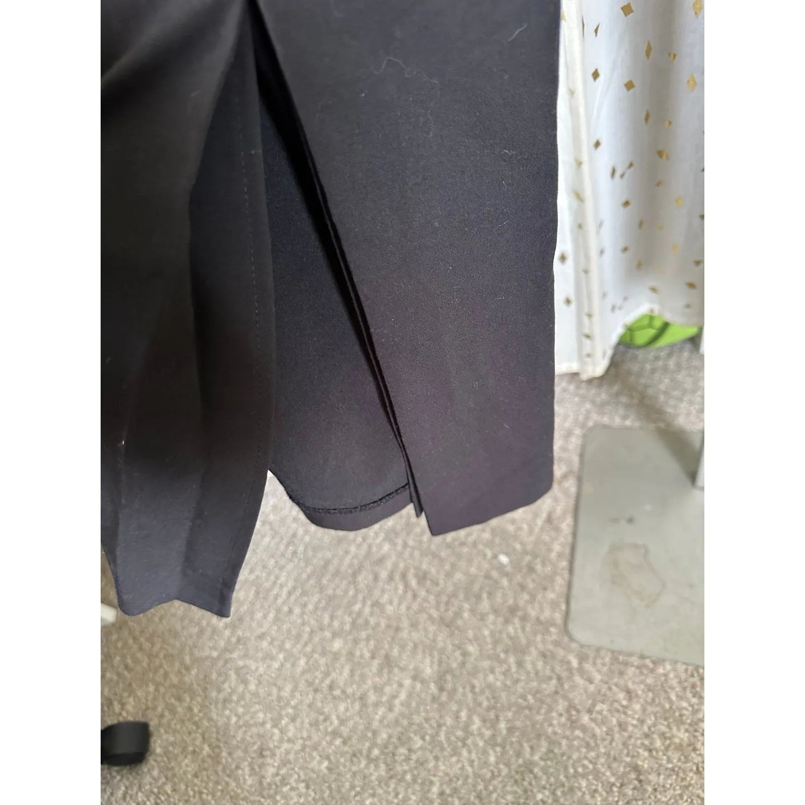 White House Black Market WHBM Women's Back High Slit Wide Leg Slack Pants 4 - Image 4