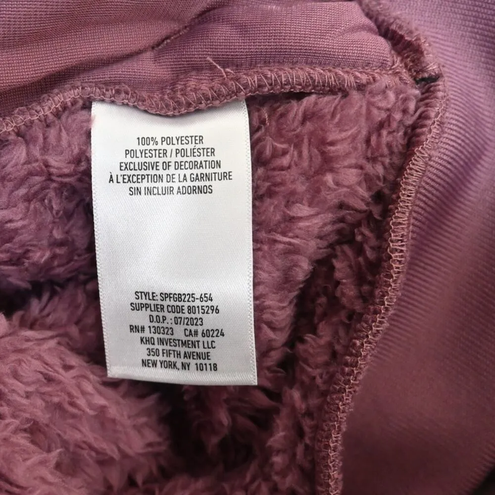 Spyder Womens L Bailey Faux Shearling Jacket in Tulipwood Purple NEW - Image 9