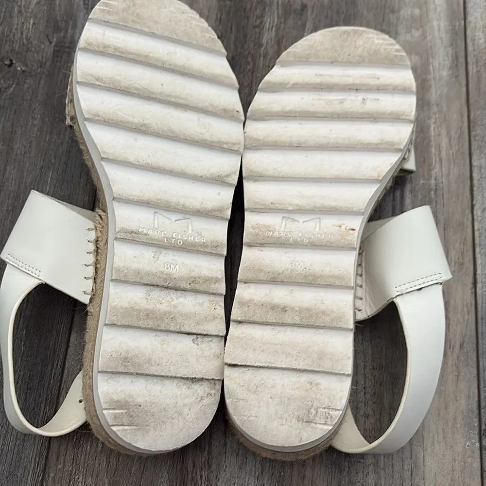 Marc Fisher LTD Phebe 2 White Espadrille Sandal 8M - Image 6