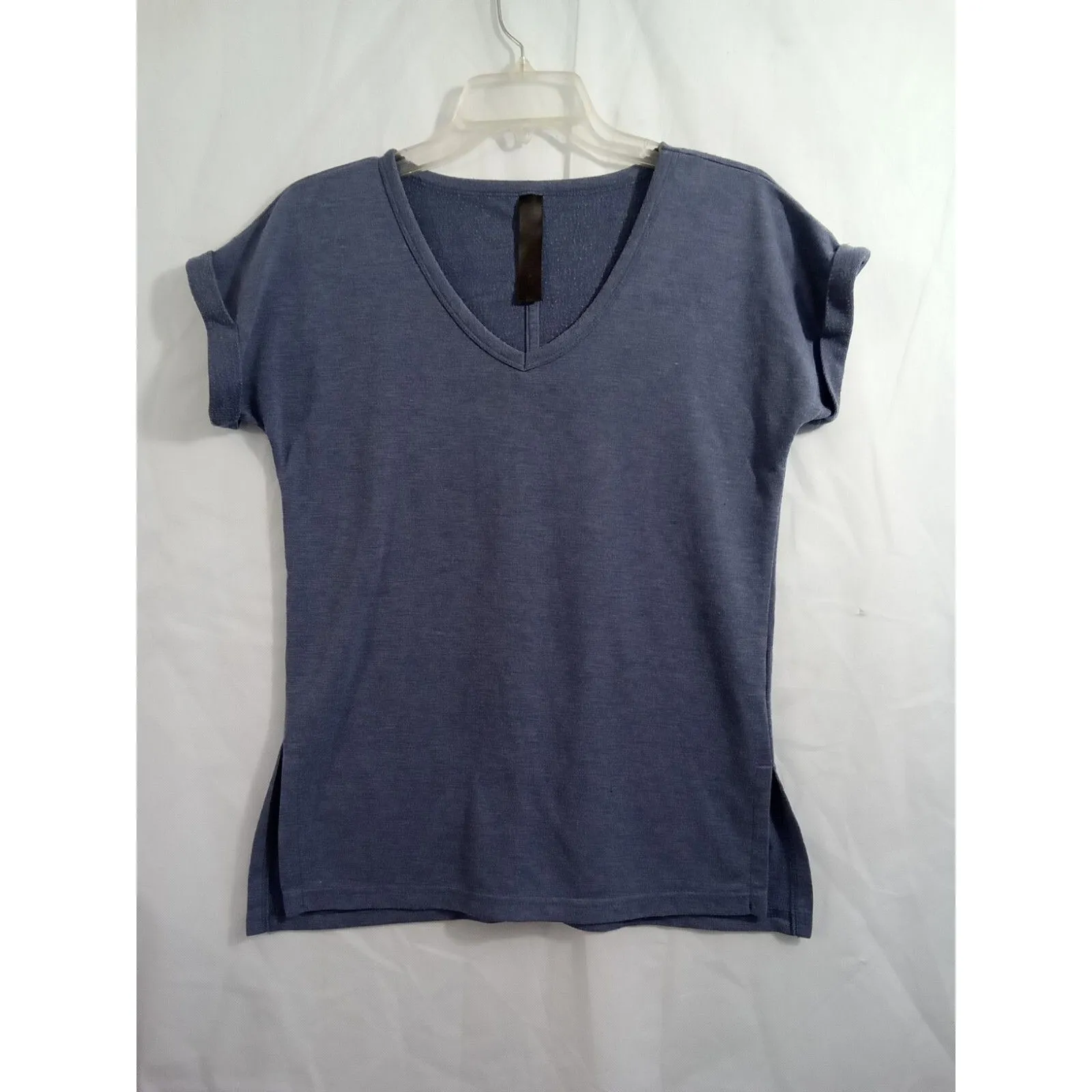 rbx womens Medium activewear‎ Blue V Neck Short Sleeve - Image 5