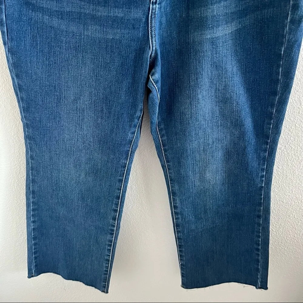 Soft Surroundings Denim Fray Cut Hem Jeans 16 Petite - Image 3