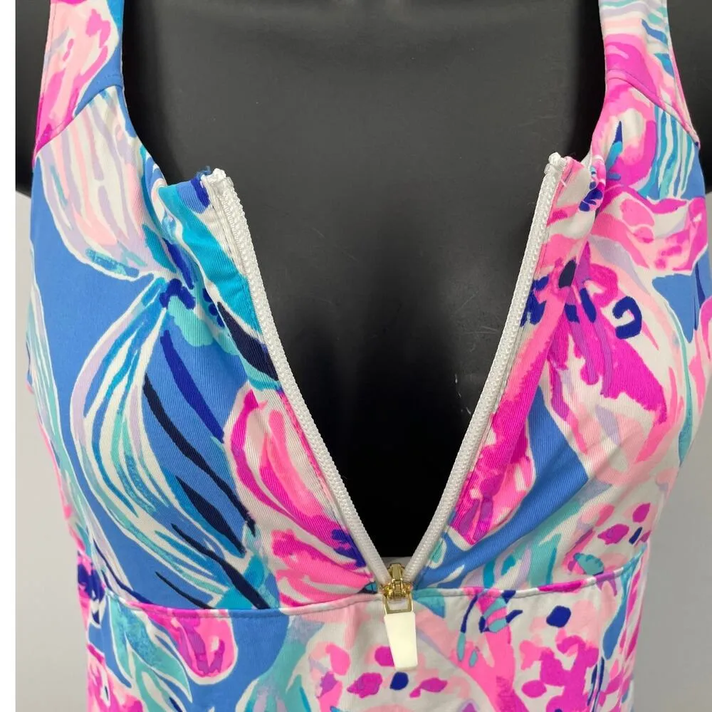 Lilly Pulitzer Luxletic Kalila Top In Hype & Stripes Tank Top Women's Size XS - Image 4