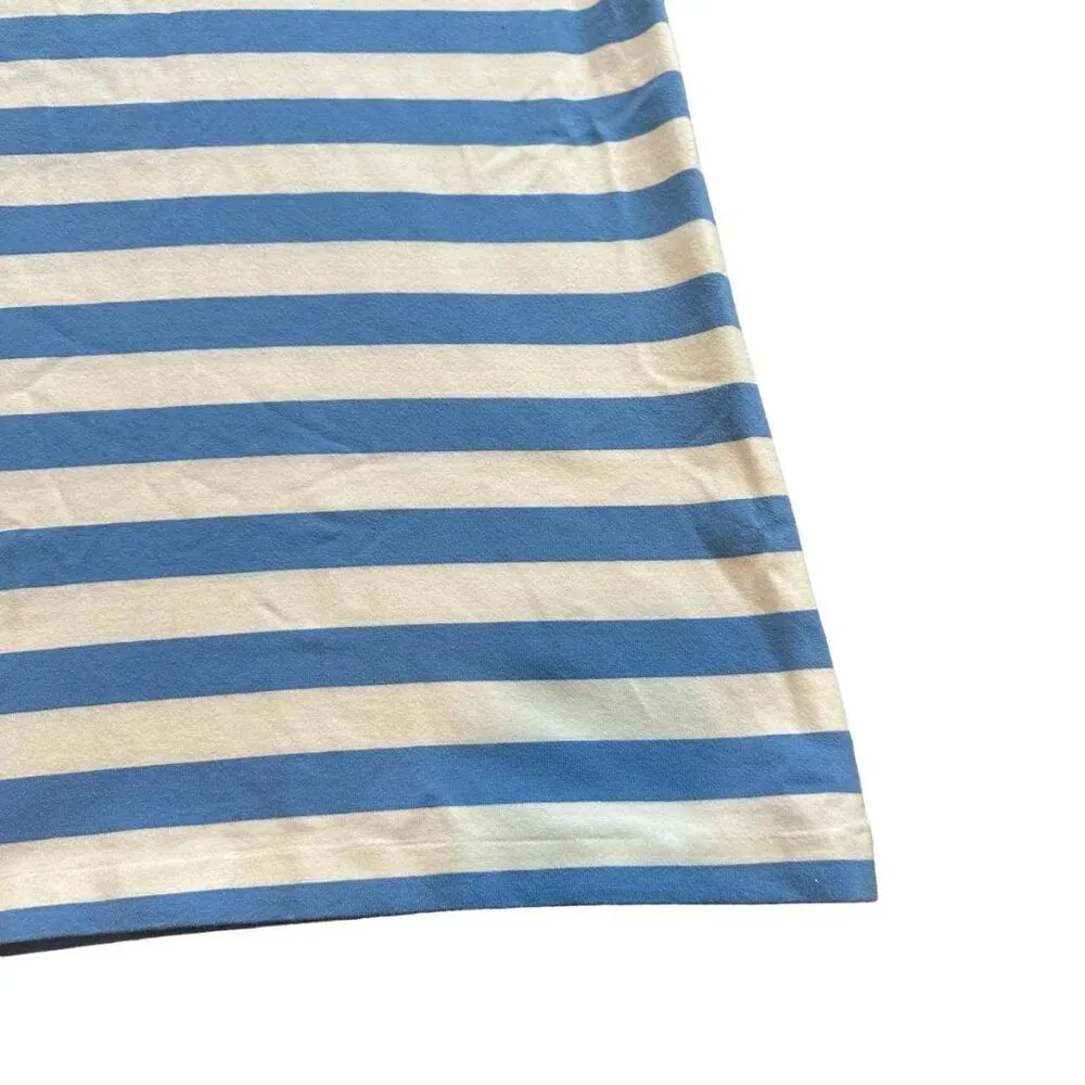 Kate Spade Blue White Stripe Lucille Dress Sleeveless Cotton Stretch Size Small - Image 5