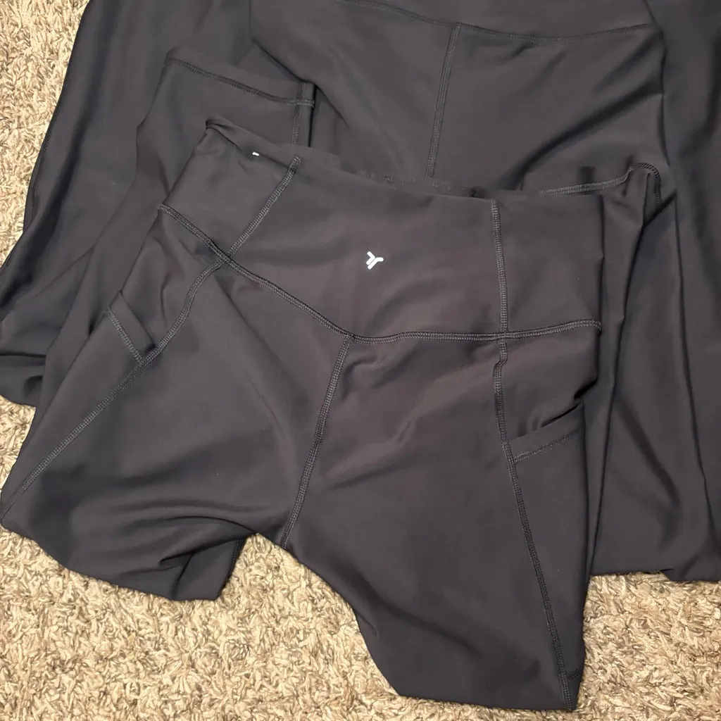 Old Navy Black High-Rise Leggings Bundle - Image 4