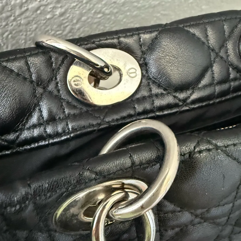 Authentic Christian Dior Lady Tote Bag - Image 14