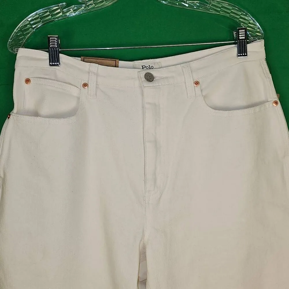 NWT Polo Ralph Lauren Womens The Carrot Crocus Wash‎ Straight Jeans 31 - Image 3