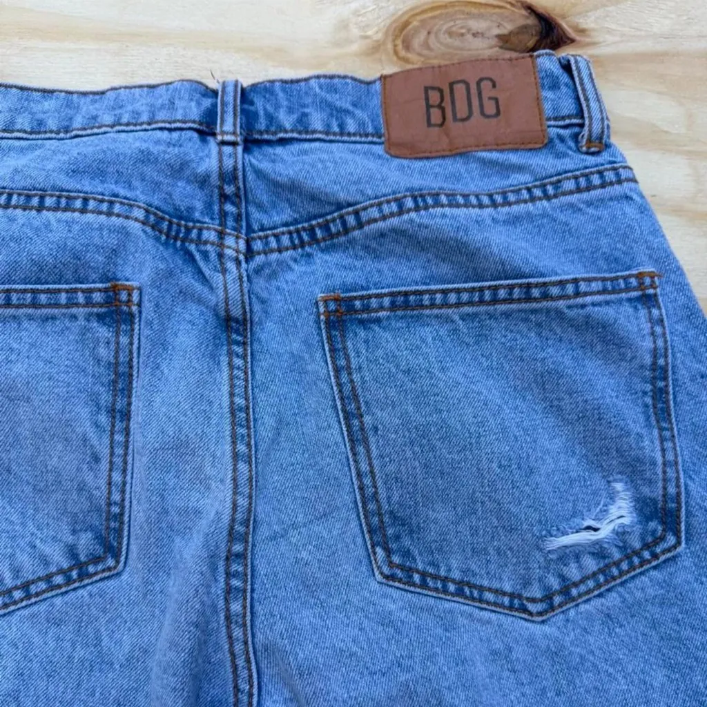 BDG Cowboy Jeans Women Sz 29 High Rise Straight Vintage Look - Image 4