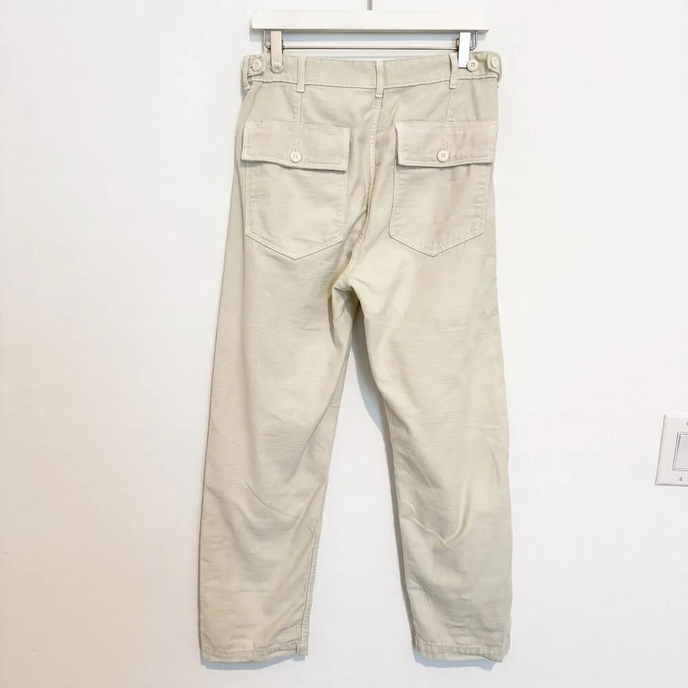 American Eagle Slouchy Carpenter Utility‎ Pants Baggy Cotton Pastel Green Size 8 - Image 10