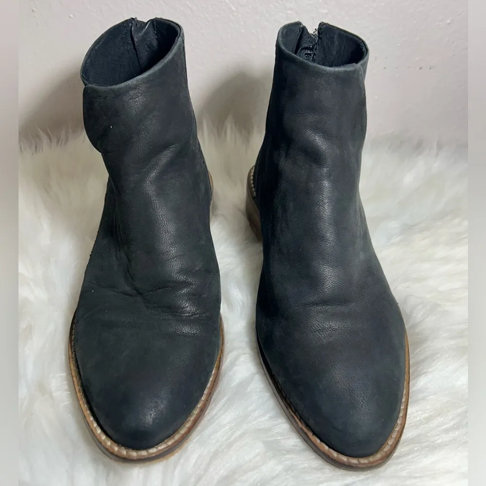 Free People Century Ankle Boots Booties  Leather Flat Back Zip Size EU36/ US6 - Image 3