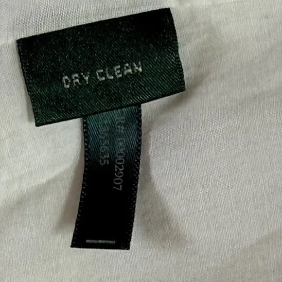 Ralph Lauren 100%‎ Linen Embroidered Mandarin Collar Jacket White Size 16 - Image 9