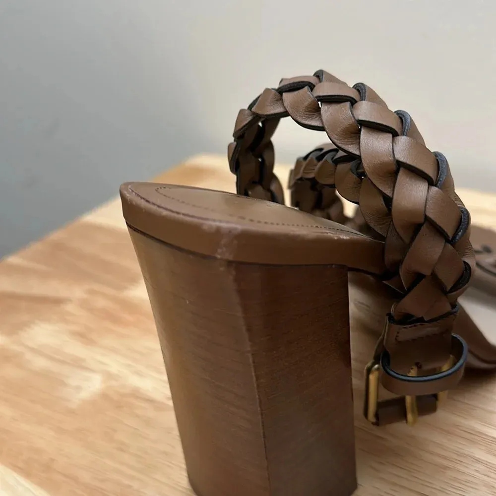 Michael Kors Collection made in Italy pippa woven leather sandal - Image 9