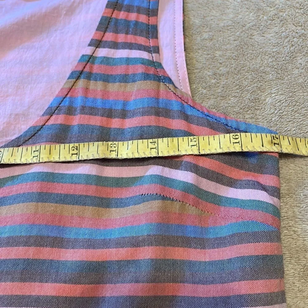 Madewell Scoopneck Tank Dress in Rainbow Stripe - Image 14