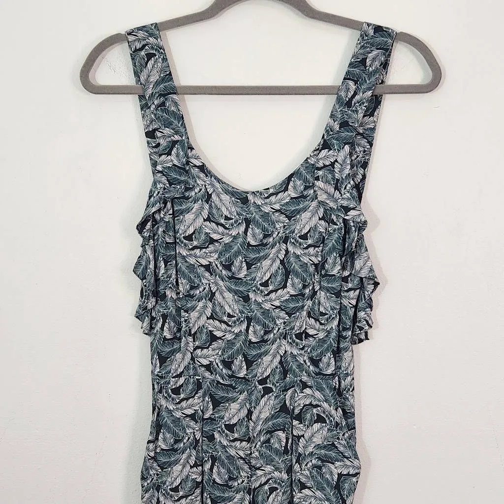 Fresha London Tropical Print Green Jumpsuit Size XS Green Print Jumper - Image 3