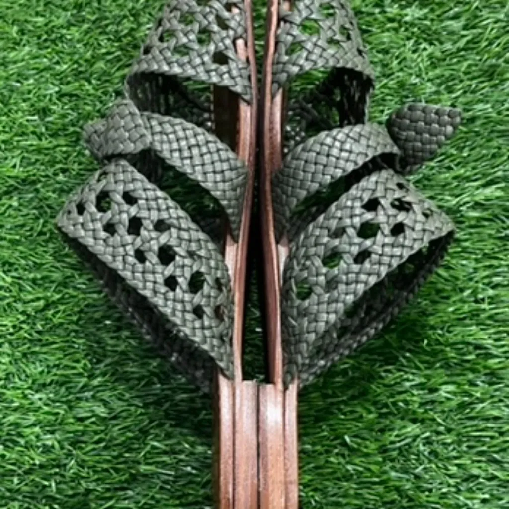 Alexandre Birman Clarita Braided Mule Flat Nappa Kiss Green Tea Sandals SZ 42 - Image 12